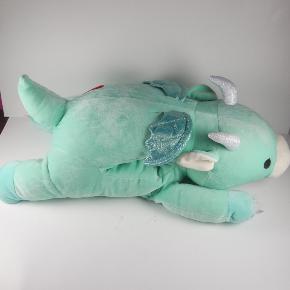 Squishmallow Miles Hug Pet Dragon 22" Hugmallow Blue Teal Plush Squishmallows